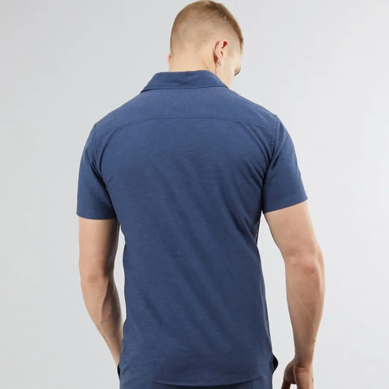 Best Herre Miles Kortærmet Skjorte Night Sky T-Shirts, Poloer Og Skjorter·Skjorter