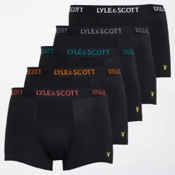Sale Herre Miller Fem Pak Trunks Sort/​Multi Multipakker·Undertøj|Undertøj, Sokker Og Nattøj·Boxer Shorts