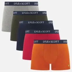 Online Herre Miller Fem Pak Underbukser Peacoat /​ Cardinal /​ Marmelade /​ Grå Marl /​ Klatre Efeu Multipakker·Undertøj|Undertøj, Sokker Og Nattøj·Boxer Shorts