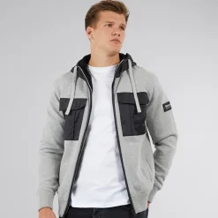 Discount Herre Minski Strikket Hættetrøje Grå Melange Hættetrøjer Og Sweatshirts·Hættetrøjer