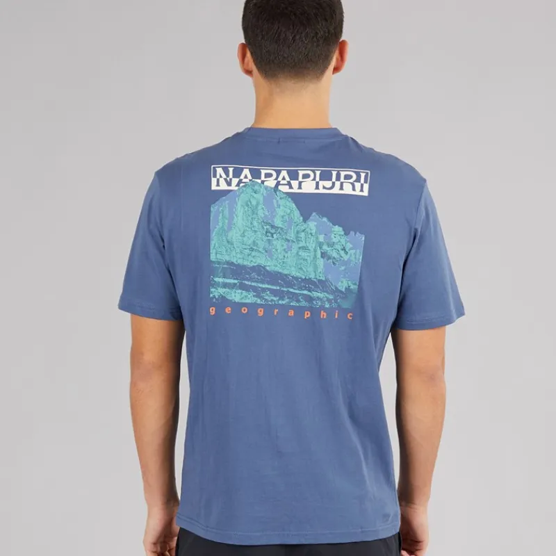 Sale Herre Mirada T-shirt med grafik bagpå Blue Infinity Udendørs|T-Shirts, Poloer Og Skjorter·T-Shirts Og Undertrøjer