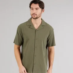 Herre Mirolo Skjorte Army T-Shirts, Poloer Og Skjorter·Skjorter