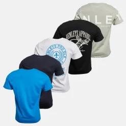Hot Herre Multhen Fem Pakke T-shirts Assorteret T-Shirts, Poloer Og Skjorter·Multipakker|Multipakker·T-Shirts Og Undertrøjer