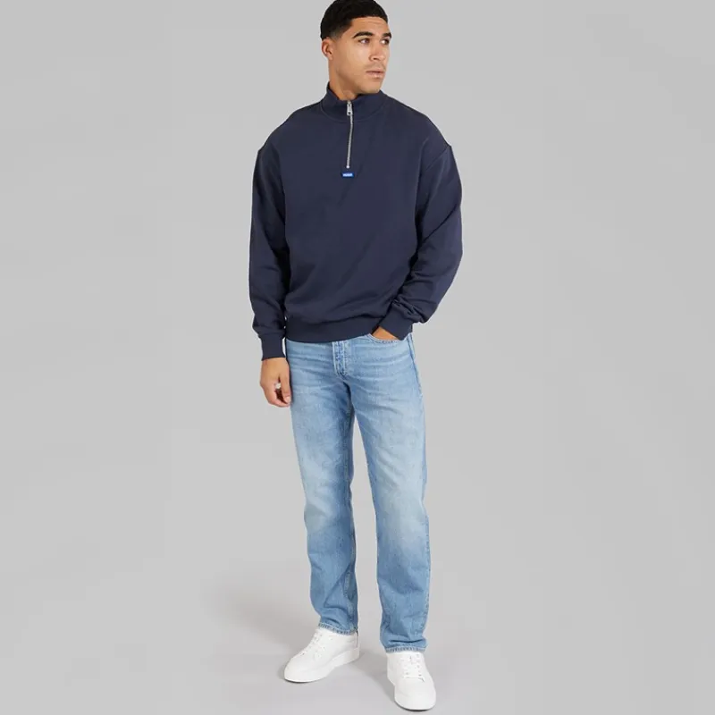 Herre Neeler Half Zip Sweatshirt Navy Hættetrøjer Og Sweatshirts·Sweatshirts