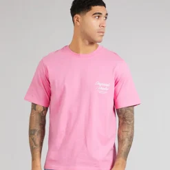 Discount Herre Norrebro Typo T-shirt Prismer Rosa T-Shirts, Poloer Og Skjorter·T-Shirts Og Undertrøjer