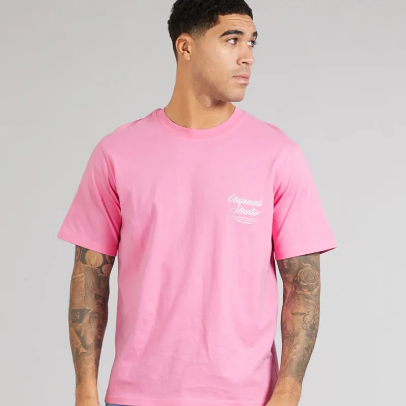 Discount Herre Norrebro Typo T-shirt Prismer Rosa T-Shirts, Poloer Og Skjorter·T-Shirts Og Undertrøjer