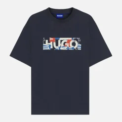 Herre Nugix T-shirt Navy T-Shirts, Poloer Og Skjorter·T-Shirts Og Undertrøjer