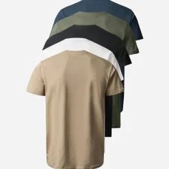 Hot Herre Ohio Fem Pak T-shirts Mørk Safir/​Sko Læder/​Hvid/​Bille/​Sølv Mink Darksap/​Taps/​Whi/​Beetle/​Smink T-Shirts, Poloer Og Skjorter·Multipakker|Multipakker·T-Shirts Og Undertrøjer