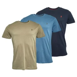 Best Herre Ohio 3-pak T-shirts Mørk Sap/​Kaptajnsblå/​Laurier Ege T-Shirts, Poloer Og Skjorter·Multipakker|Multipakker·T-Shirts Og Undertrøjer
