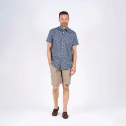 Herre Oliver Kortærmet Skjorte Blå T-Shirts, Poloer Og Skjorter·Skjorter