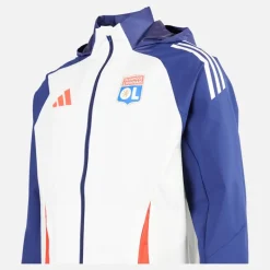 New Herre OL Olympique Lyon All Weather Jakke White Tint/Midnight Indigo/Bright Red Træning|Jakker Og Frakker