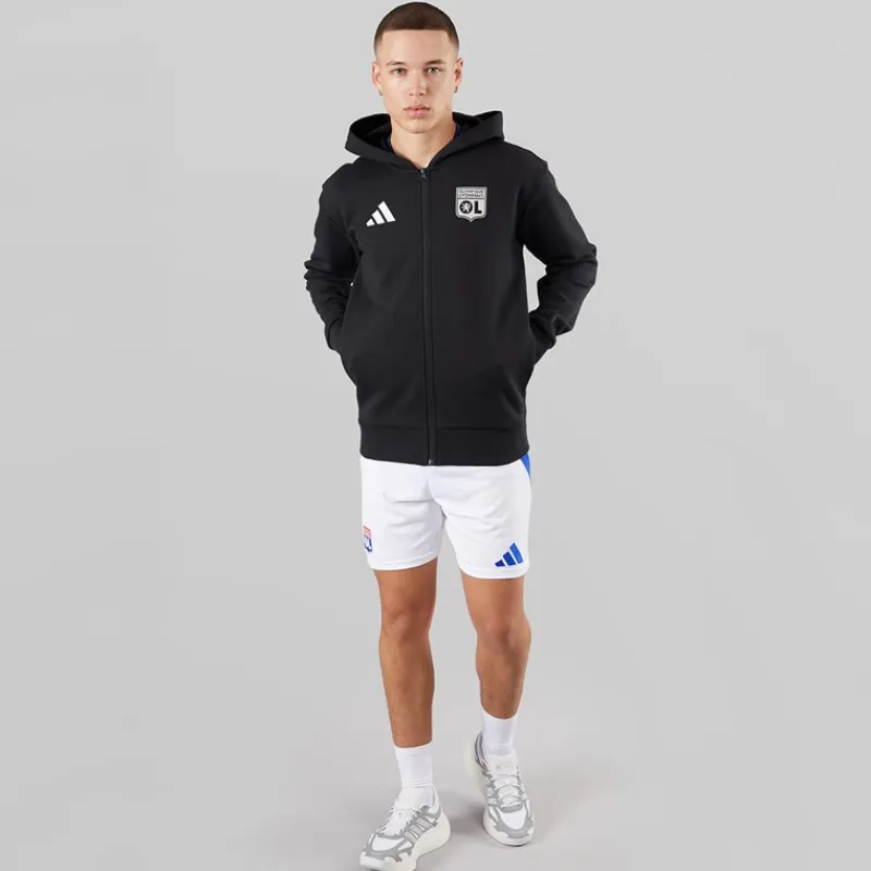 Clearance Herre OL Olympique Lyon Anthem Jakke Sort Jakker Og Frakker|Hættetrøjer Og Sweatshirts·Hættetrøjer