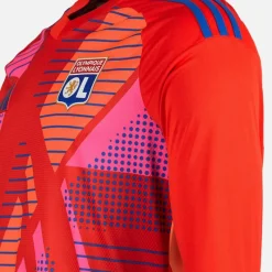 New Herre OL Olympique Lyon 24/​25 Målmands Trøje Langærmet Rød Træning|T-Shirts Og Undertrøjer