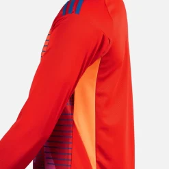 New Herre OL Olympique Lyon 24/​25 Målmands Trøje Langærmet Rød Træning|T-Shirts Og Undertrøjer