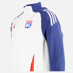 Hot Herre OL Olympique Lyon Præsentationsjakke White Tint/Midnight Indigo/Bright Red Træning|Jakker Og Frakker