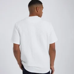 Discount Herre Oversized Fit Miska T-shirt Creme T-Shirts, Poloer Og Skjorter·T-Shirts Og Undertrøjer