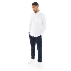 New Herre Oxford Langærmet shirts Hvid T-Shirts, Poloer Og Skjorter·Skjorter