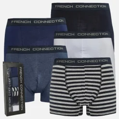 Sale Herre 5-pak Trunker FC50 Hvid/​Marine/​Marine Og Lysegrå Melange/​Mellemblå Melange/​Fransk Blå Multipakker·Undertøj|Undertøj, Sokker Og Nattøj·Boxer Shorts
