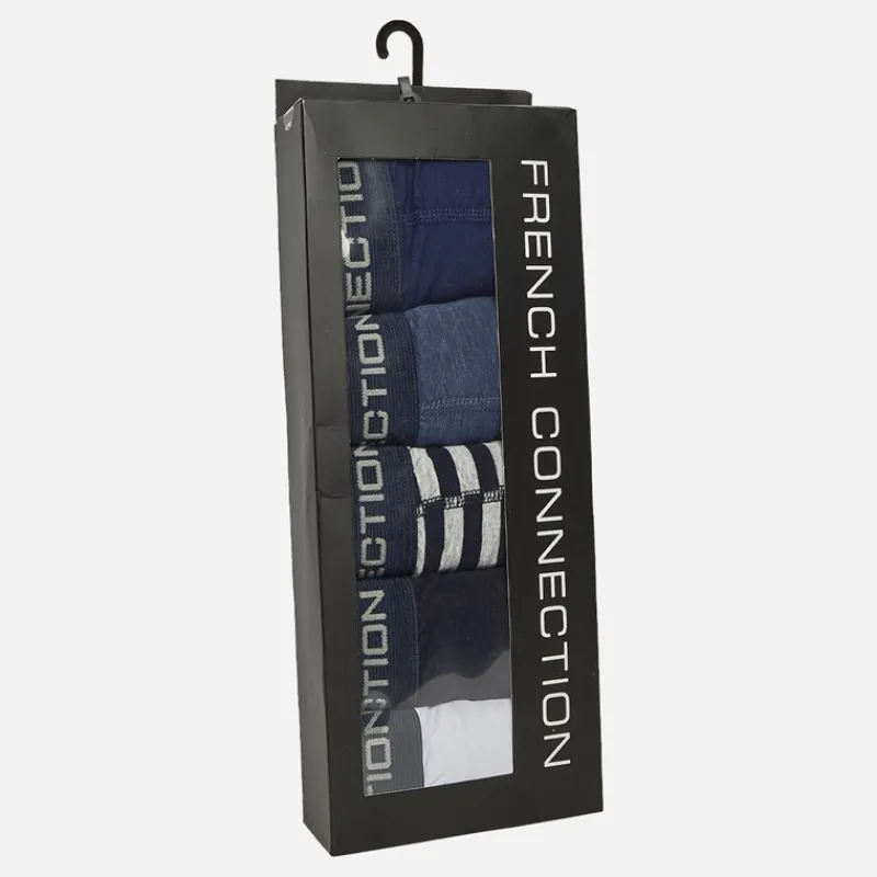 Sale Herre 5-pak Trunker FC50 Hvid/Marine/Marine Og Lysegrå Melange/Mellemblå Melange/Fransk Blå Multipakker·Undertøj|Undertøj, Sokker Og Nattøj·Boxer Shorts