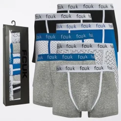Hot Herre 7-pak Underbukser FCUK10 Sort/Sort/Lysegrå Melange/Prince/Hvid Prince Prik/Lysegrå Melange/Hvid Sort FCUK Multipakker·Undertøj|Undertøj, Sokker Og Nattøj·Boxer Shorts