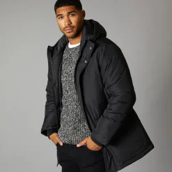 Outlet Herre Parka Jakke Sort Jakker Og Frakker·Jakker Og Frakker