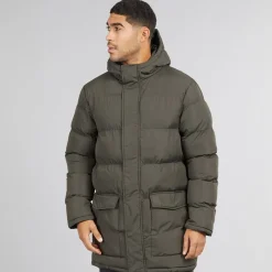 Online Herre Parka Row Jakke Khaki Jakker Og Frakker·Jakker Og Frakker