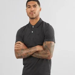 Hot Herre Paulos Kortærmet poloer Grå T-Shirts, Poloer Og Skjorter·Poloer