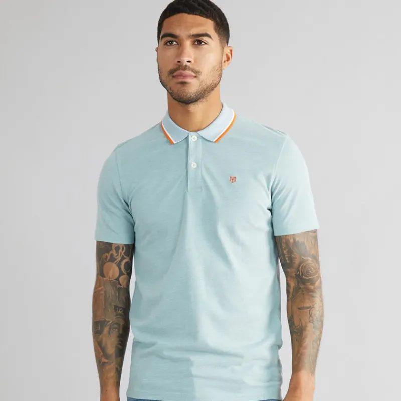 Clearance Herre Paulos Noos Kortærmet poloer Blå T-Shirts, Poloer Og Skjorter·Poloer