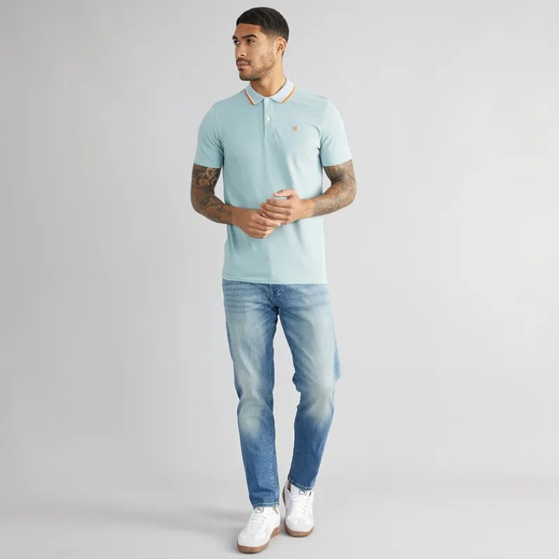 Clearance Herre Paulos Noos Kortærmet poloer Blå T-Shirts, Poloer Og Skjorter·Poloer