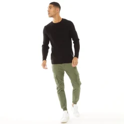 New Herre Paul Warner AKM 111 Cargobukser Olivengrøn Jeans Og Bukser·Cargobukser|Jeans Og Bukser·Bukser