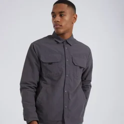 Hot Herre Pearson Overshirt Grå T-Shirts, Poloer Og Skjorter·Skjorter|Jakker Og Frakker·Lette Jakker