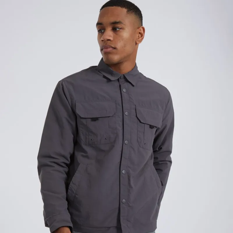 Hot Herre Pearson Overshirt Grå T-Shirts, Poloer Og Skjorter·Skjorter|Jakker Og Frakker·Lette Jakker