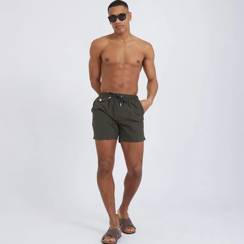 Sale Herre Pier Badebukser Khaki Shorts Og Badetøj·Svømme Shorts|Shorts Og Badetøj·Shorts
