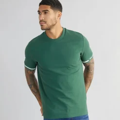 Herre Pique T-Shirt Grøn T-Shirts, Poloer Og Skjorter·T-Shirts Og Undertrøjer