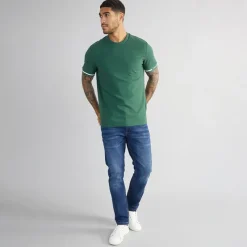 Herre Pique T-Shirt Grøn T-Shirts, Poloer Og Skjorter·T-Shirts Og Undertrøjer