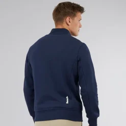 Online Herre Plinth Spots 1/​4 Zip Funnel Neck Sweatshirt Navy Hættetrøjer Og Sweatshirts·Sweatshirts