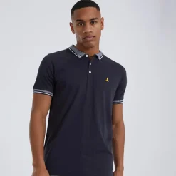 Clearance Herre Polo skjorte Navy T-Shirts, Poloer Og Skjorter·Poloer