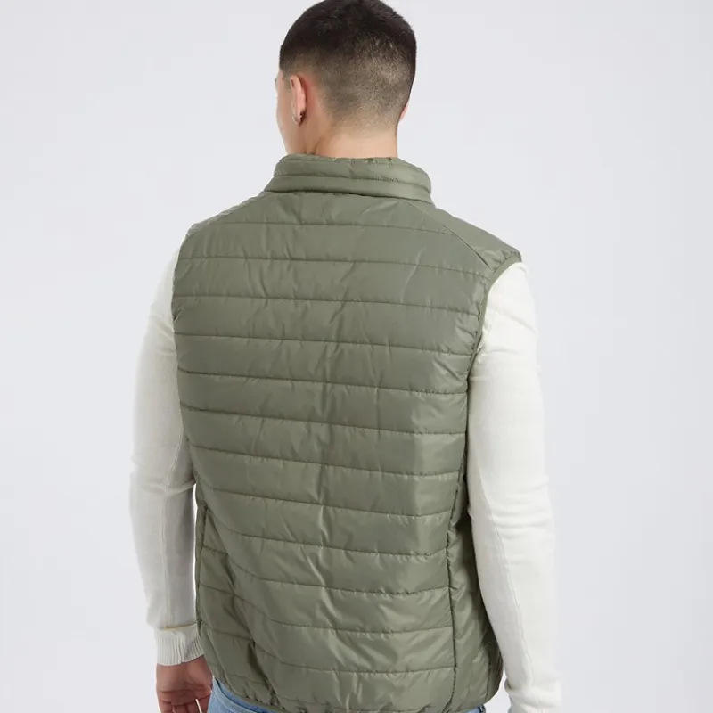 Clearance Herre Portina Veste kakigrøn Jakker Og Frakker|Jakker Og Frakker·Gilet Vest