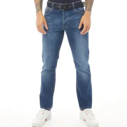 Clearance Herre Princed Jeans med lige pasform Stenvasket Jeans Og Bukser·Jeans Med Lige Ben|Jeans Og Bukser·Jeans
