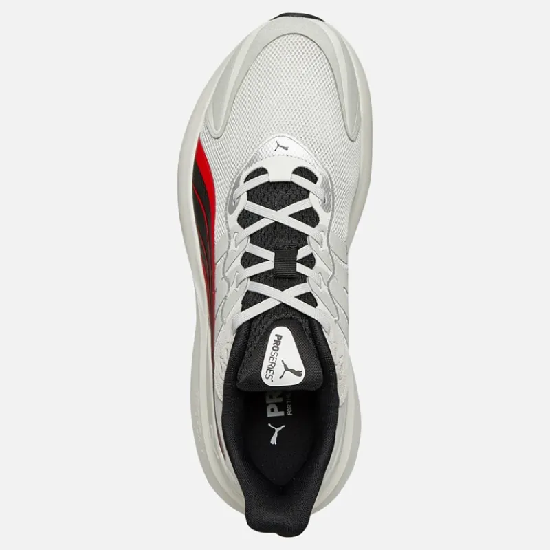 Outlet Herre Pulse Pro Neutral Støddæmpet Løbesko Feather Gray/ Black/For All Time Red Løbesko|Løbesko
