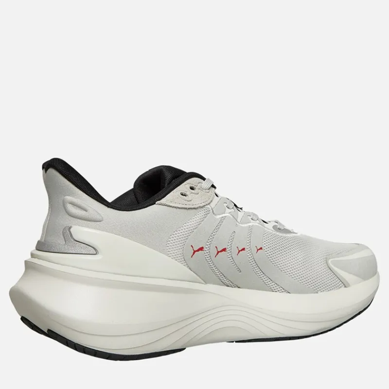 Outlet Herre Pulse Pro Neutral Støddæmpet Løbesko Feather Gray/ Black/For All Time Red Løbesko|Løbesko
