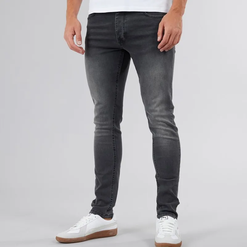 New Herre Ralemo Skinny Jeans Grå Jeans Og Bukser·Jeans
