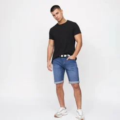 Online Herre Reestier Denim Shorts Mellem Vask Shorts Og Badetøj·Shorts