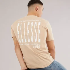 Outlet Herre Retanna Ryg Logo T-shirt Natural Træning|T-Shirts Og Undertrøjer