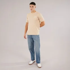 Outlet Herre Retanna Ryg Logo T-shirt Natural Træning|T-Shirts Og Undertrøjer