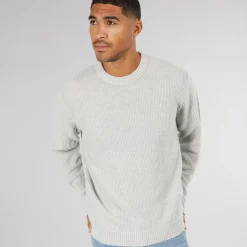 Sale Herre Rice Strikket Jumper Lys Grå Trøjer Og Cardigans·Trøjer