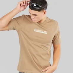 Hot Herre Rift Ryg Grafik T-shirt Beige Rocky Udendørs|T-Shirts, Poloer Og Skjorter·T-Shirts Og Undertrøjer