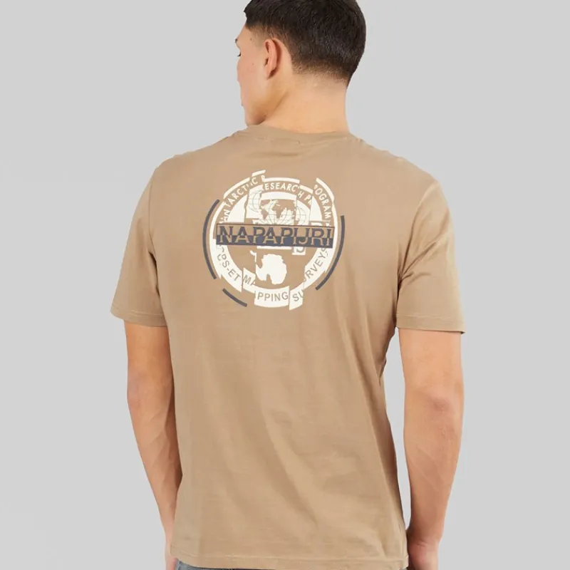 Hot Herre Rift Ryg Grafik T-shirt Beige Rocky Udendørs|T-Shirts, Poloer Og Skjorter·T-Shirts Og Undertrøjer