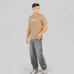 Hot Herre Rift Ryg Grafik T-shirt Beige Rocky Udendørs|T-Shirts, Poloer Og Skjorter·T-Shirts Og Undertrøjer