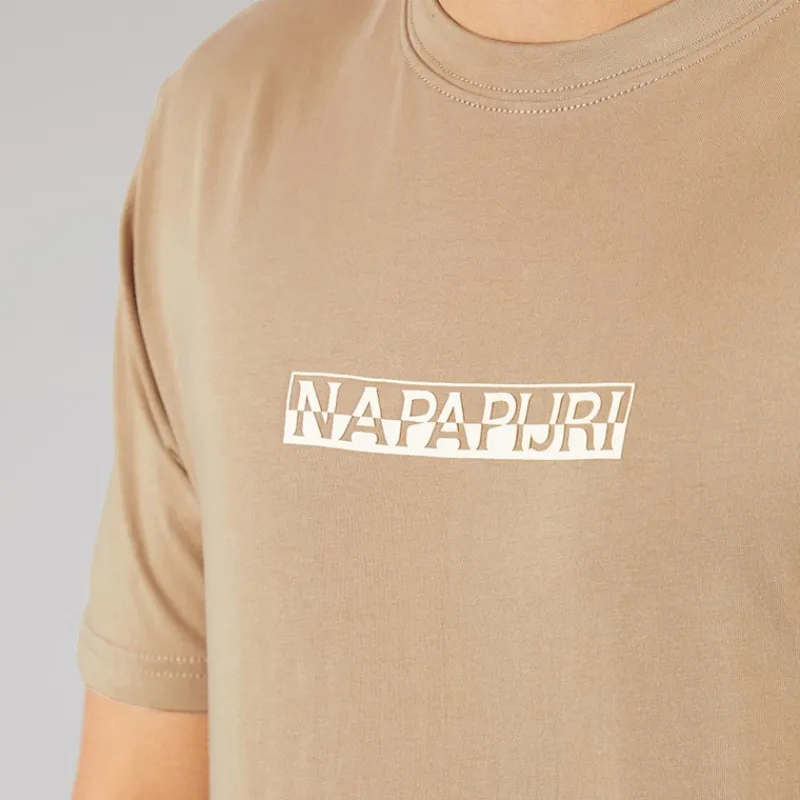 Hot Herre Rift Ryg Grafik T-shirt Beige Rocky Udendørs|T-Shirts, Poloer Og Skjorter·T-Shirts Og Undertrøjer